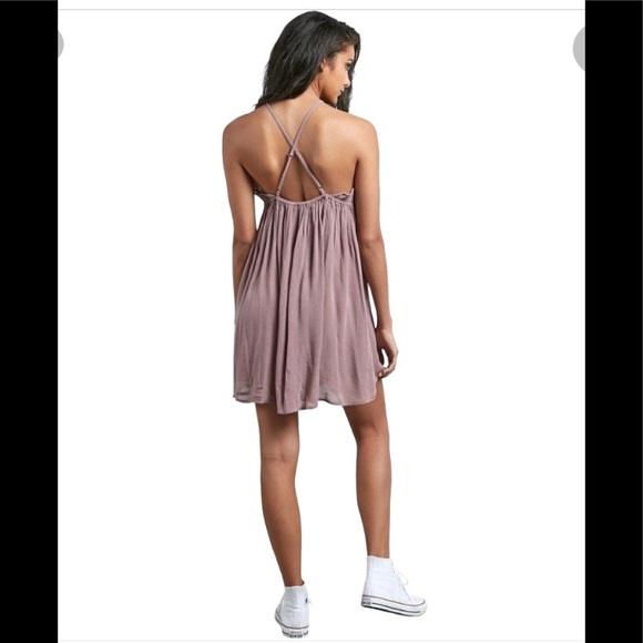 Volcom Black What a Stud Mini Flare Dress. Size S - Picture 2 of 16